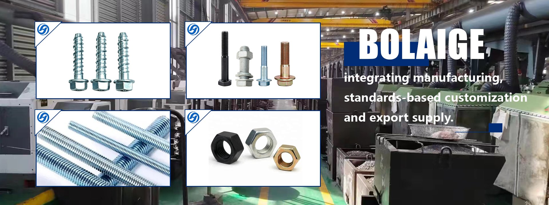 Bolaige fasteners - manufacturing, customization and export supply